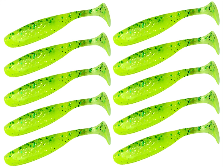 Keitech Easy Shiner 3"/7,6 cm LT#62 Chart Lime Shad - 10szt.