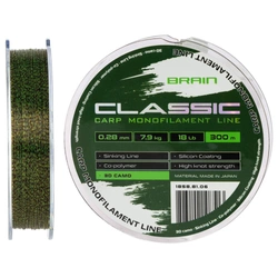 Żyłka Brain Classic Carp Line 0,28mm | 7.9kg | 300m | 3D camo