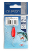 Wahadłówka Mikado Mini Spoon- 2,4cm | 2.5g | czerwono srebrna 