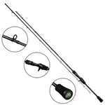 Wędka Castingowa MIKADO Jaws Micro Secret 198cm c.w. 2-10g (2 sec)