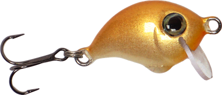 Wobler A.J Lures Żniwiarz 2.5cm - tonący - Perłowo Złoty