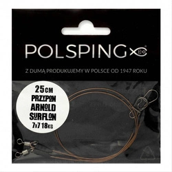 .Przypon Polsping Surflon 7x7 Camo 30kg 100cm - 2 szt.