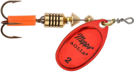 Obrotówka Mepps Aglia Platium #2 | 4,5g | Czerwona