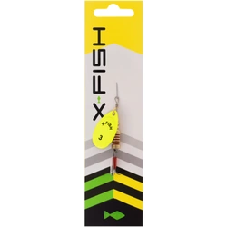 Obrotówka X-Fish Stark №3 / 6g / Nikel UV lime