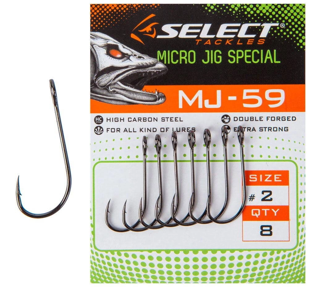 Haczyki SELECT MJ-59 MICRO JIG SPECIAL #8 (10szt/opak)