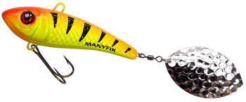 Wirujący ogonek MANYFIK Jerry 7g - J006 Okoń Fluo