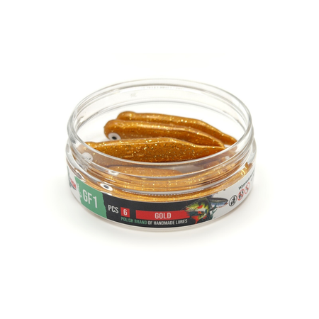 Guma Great Fish GF1 Ripper 7cm | Gold | Bezzapachowy | 6 szt.