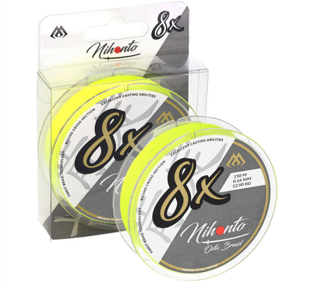 Plecionka Mikado Nihonto Octa Braid 0,08mm| fluo | 150m