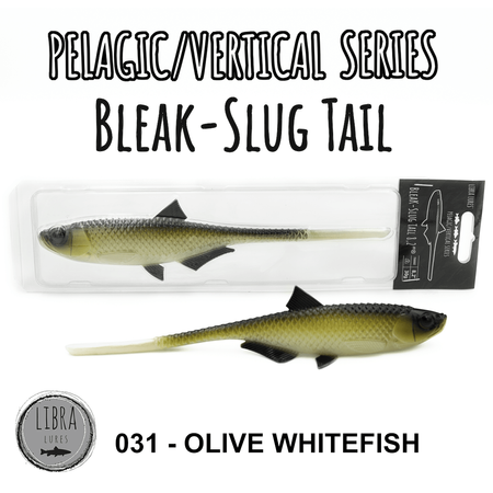 Przynęta Libra Lures Bleak Slug Tail 8.2" | 20.8 cm | 031 - Olive Whitefish