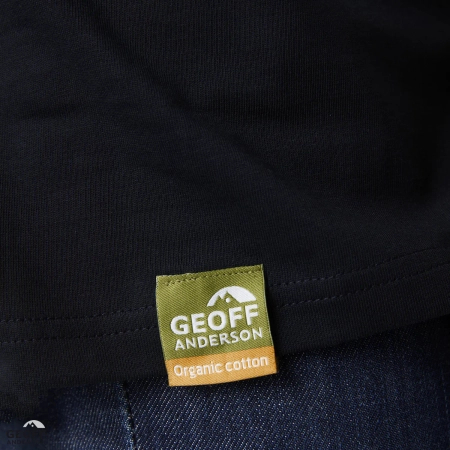 T-shirt Geoff Anderson Organic Tee | Black Orange Chest | S