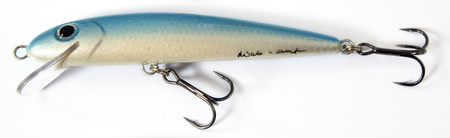 Wobler Wob-Art Jelec 9cm | pływający | Silver Blue