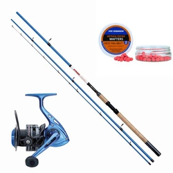 Zestaw ROBINSON Stinger Feeder 360cm 50-110g + ROBINSON Stinger Feeder FD 504 + Waftersy Red Halibut
