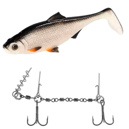 Zestaw guma Mikado MFT Roach 15cm Bream + Dozbrojka Mikado Evo Stinger