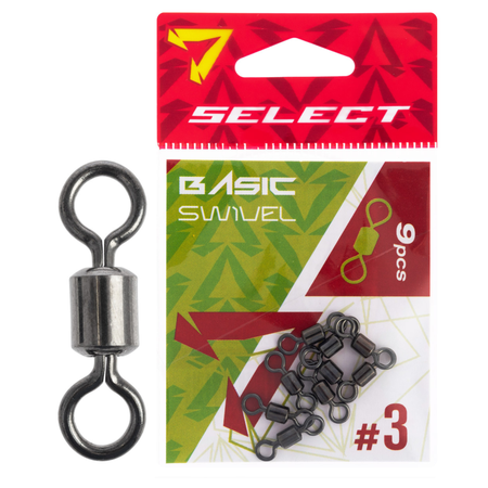 Krętliki Select Basic Swivel #3 | op. 9 szt.