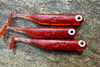 Guma Great Fish GF1 4,9cm | Glitter Red | rybny | 10 szt.