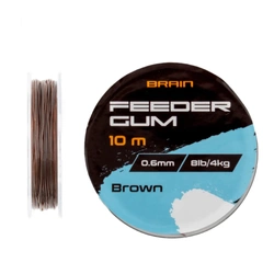 Amortyzator Brain Feeder Gum 0.6mm 8lb/4kg 10m Brown