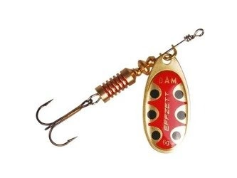 Obrotówka Effzett Standard Spinner #4 | Copper Black Dot