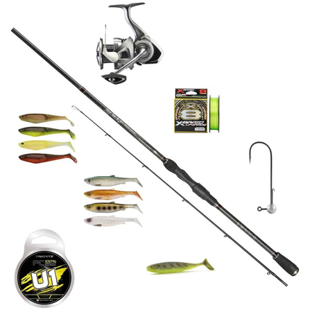 Zestaw na sandacze z wędka Wędka Mikado KAMISORI ZANDER 240cm | do 28g - Kołowrotek Daiwa 23 Exceler LT 3000C