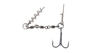 Dozbrojka z krętlików Mikado Jaws Evo Stinger XL- 30kg - Kotwica nr 1/0- 2szt. do gu | 16-18cm
