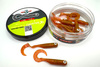 Guma Great Fish GF1 Twister 4,9cm | Motor Oil Red | bezzapachowy | 10 szt.