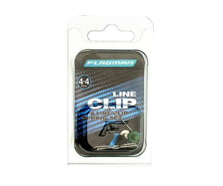 FLAGMAN Line Clips Set 4pcs and 4 springs