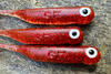 Guma Great Fish GF1 4,9cm | Glitter Red | rybny | 10 szt.