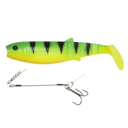 Zestaw Savage Gear Cannibal 12.5cm 20g Firetiger - 1szt + Dozbrojka Vis Vangen