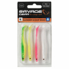 Zestaw gum Savage Gear Slender Scoop Shad 11cm | Dark Water Mix | 4szt