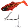 Zestaw Guma MIKADO MFT Roach 12cm Red Roach + Dozbrojka Mikado Evo Stinger