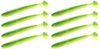 Guma Keitech Swing Impact 4" | 10,2cm | #422 Lime Chartreuse | 8 szt.