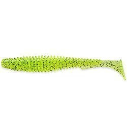 Przynęta FishUp U-Shad 4" (10,1cm) - #055 Chartreuse/Black - 8 szt.
