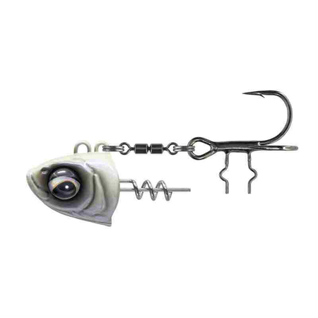 Główka z wkrętką Savage Gear Monster Vertical Heads 60g | #1/0 | Pearl White