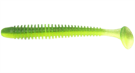 Guma Keitech Swing Impact 4" | 10,2cm | #422 Lime Chartreuse | 8 szt.