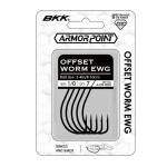 Haczyki offsetowe BKK Armorpoint Offset Worm EWG | #1 | 7 szt.