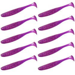 Guma Keitech Easy Shiner 3" | 7,6cm |  LT#33 Purple Chameleon / Silver FLK | 10 szt.