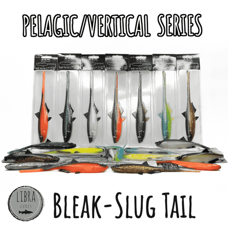 Przynęta Libra Lures Bleak Slug Tail 8.2" | 20.8 cm | 132 - Motor Oil Green