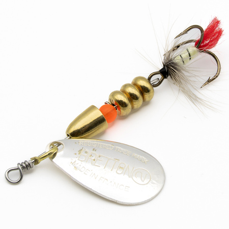 Obrotówka Bretton Mouche #1 / srebrna / 3g