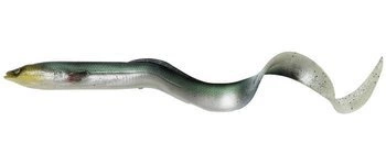 Guma Savage Gear Real Eel 20cm | GREEN/ SILVER