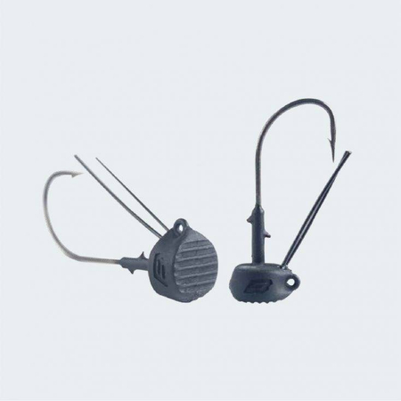 Główki jigowe BKK Silent Chaser|Draggin' NED Weedless Black | 1,8g | 1/0# | 3 szt.