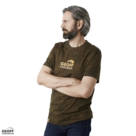 T-shirt Geoff Anderson Organic Tee | Leaf Orange Chest | M