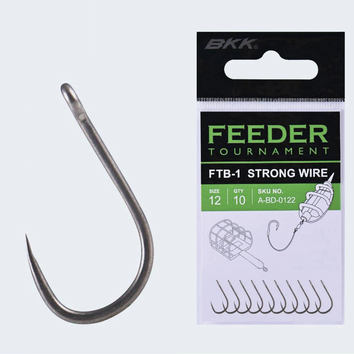 Haczyki bezzadziorowe BKK Feeder Tournament FTB-1 | 12 |10 szt.