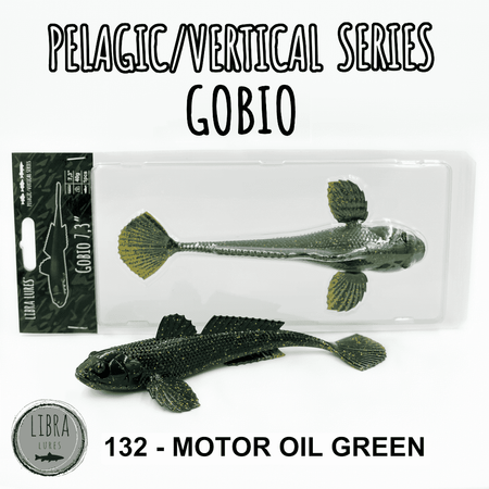 Przynęta Libra Lures Gobio 7.3" | 18.54 cm | 132 - Motor Oil Green