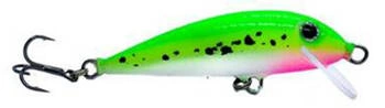 Wobler Engima Baits Pstrągowy 6cm - Zielony UV - pływający
