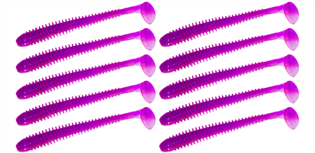 Guma Keitech Swing Impact 3" | 7,2cm | LT#64 LT Grape Stardust | 10 szt.