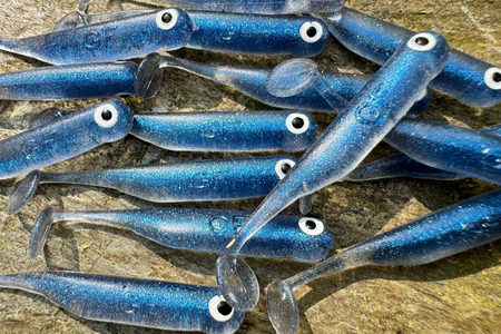Guma Great Fish GF1 4,9cm | Blue Pearl | rybny | 10 szt.