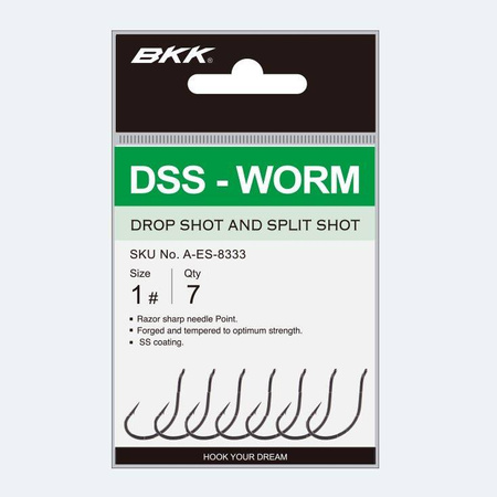 Haczyki BKK DSS-Worm | #1/0 | 6 szt.