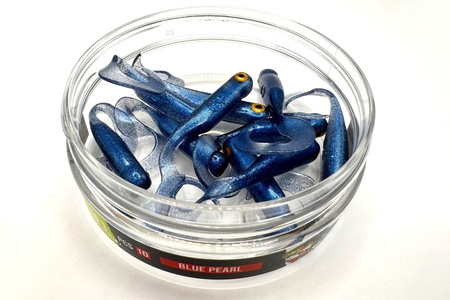 Guma Great Fish GF1 Twister 4,9cm | Blue Pearl | bezzapachowy | 10 szt.