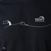 T-shirt Geoff Anderson Organic Tee | Black Pollution | S