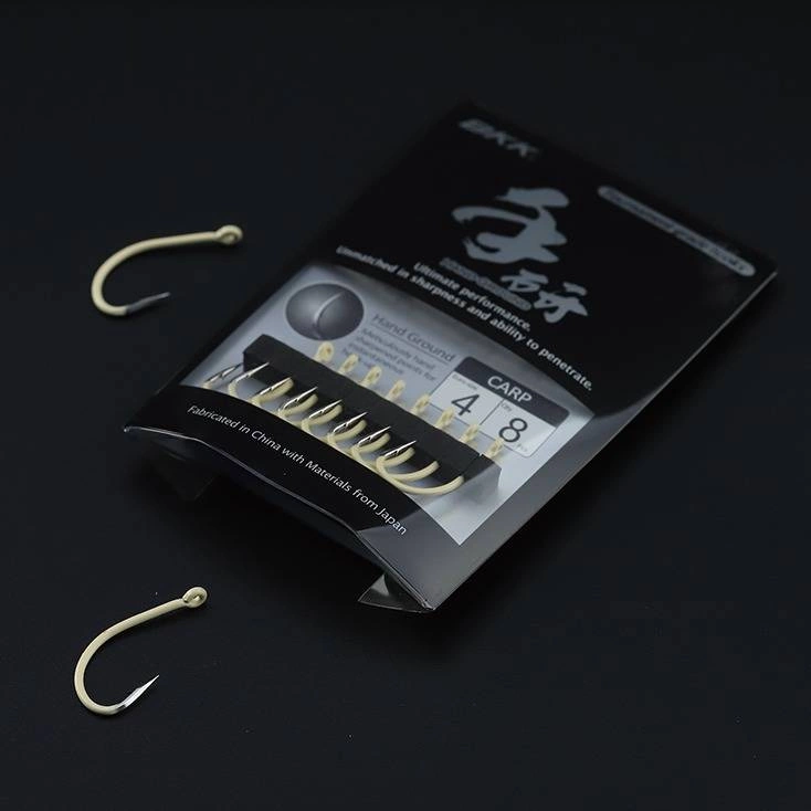 Haczyki Karpiowe BKK Carp Hook Sand Yellow rozmiar 1, op. 7szt