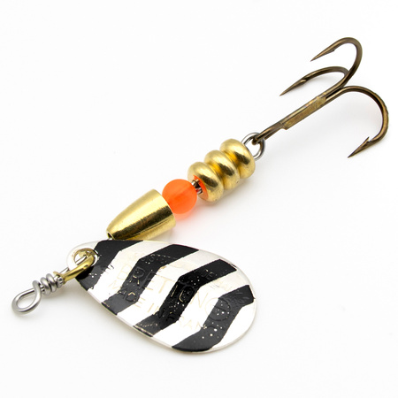 Obrotówka Bretton Zebra #1 / czarno - srebrny / 3g